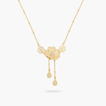 Gold Thread Pendant Fine Necklace