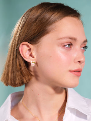 Orange Blossom and Honey Crystal Post Earrings